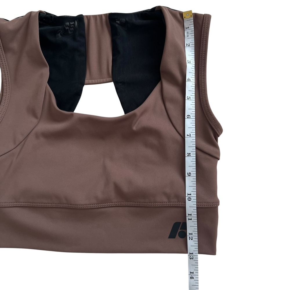 Forme Set Power Bra SZ M & Sculpt Leggings SZ S in Espresso Brown Posture Bra - Picture 8 of 16